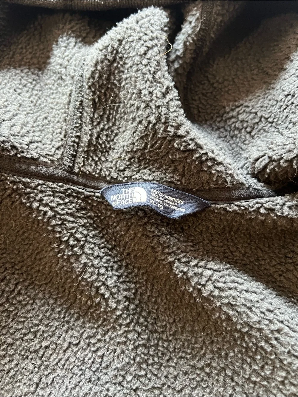 The North Face Gray Hooded Full Zip Sweater size XL Men’s